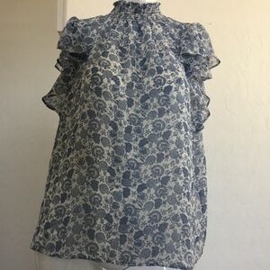 1 State, size L, NEW WITHOUT TAGS, blue floral print, flowy, fully lined